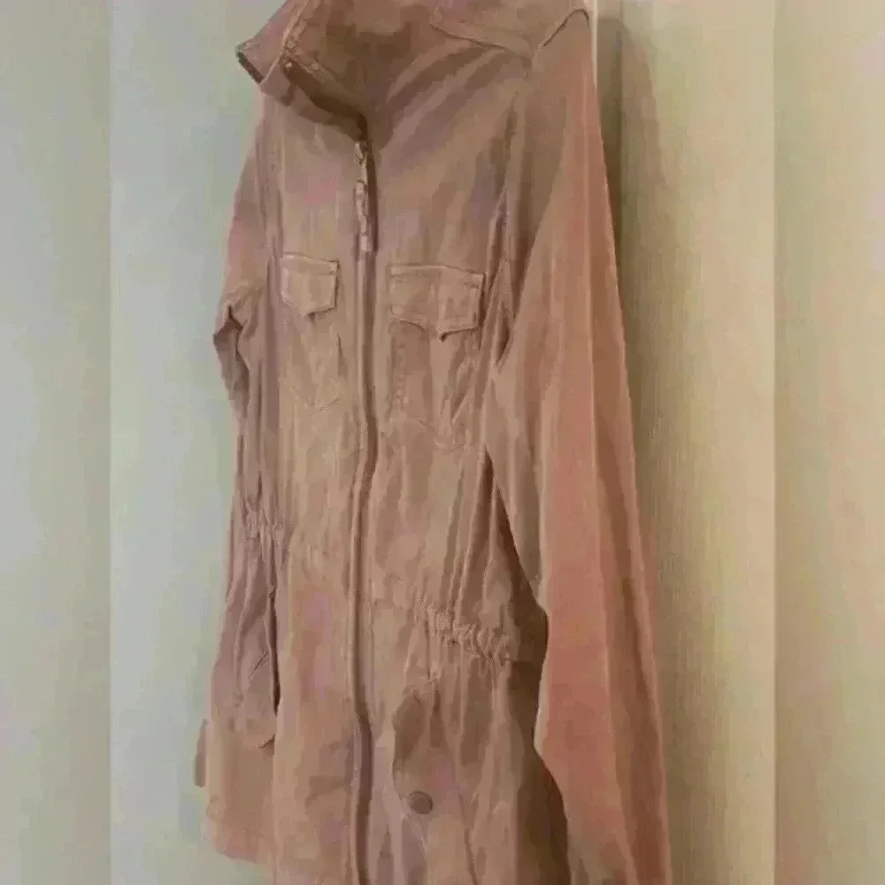 Sonoma Goods For Life Full Zip Utility Jacket Women  S Pink Outdoor Workwear Y2K - Picture 5 of 10